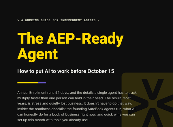 Cover of The AEP-Ready Agent, a guide for independent insurance agents
